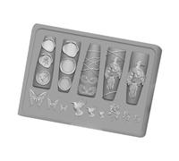 Unghie versatili in silicone per Lovely Hawks Designs, accessorio robusto e flessibile per tutte le forme e lunghezze delle unghie, in silicone trasparente