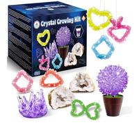 UNGLINGA Kit di Esperimenti di Coltivazione di Cristalli per Bambini, Geodi Apribili Cristalli Kit di Esperimenti Regali Esperimenti per la Cameretta dei Bambini con Molte Forme, Colori e Dimensioni