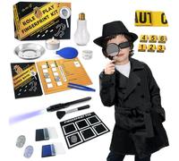 UNGLINGA Kit di Spionaggio Detective Giochi Investigativi Esplorazione Investigatore - Penna Inchiostro Invisibile Giochi di ruolo per bambini Costume Ragazzi Ragazze Regali di compleanno Età 6+