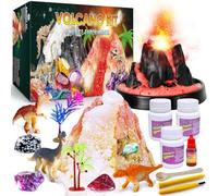 UNGLINGA Kit scientifico per bambini, per scavare pietre preziose e eruzione della neve, vulcano per esperimenti di chimica, giocattoli da laboratorio regalo per ragazzi e ragazze