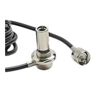 UngSung Supporto per antenna CB da 3/8 x 24 a connettore PL-259 con cavo coassiale CB RG58A/U da 4,5 m, linee di estensione a basse perdite tra antenne cb amatoriali e radio