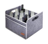 Ungtyb 12 Bottle Wine Carrier, Felt Wine Bags, Liquor Travel Bag, Beer Carry Box with Foldable and Easy to Carry for Parties, Picnics, and Outdoor Fun, 14.96x12.6x10.63 Inches
