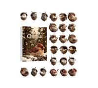 Ungtyb Animal Pendant Countdown Calendars - 24 Day Flat Acrylic for Holiday Fun | Countdown Calendars with Cute Animal Pendant, Family, Friends, Adults, Teens, Tree, Window, Wall, Door, Mantel