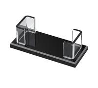 Ungtyb Business Card Holder, Name Card Display, Acrylic Stand, Clear Slanted Durabled Desktop Organizer for Offices Trade Shows Meetings Events Receptions, 4.53x1.97x1.52 Inches