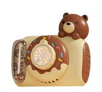 Ungtyb Camera Bubble Machine, Cartoon Automatic Bubble Blower, Light-Up Foam Maker Toy, Handheld Rechargeable Design, Light Up Design, Made Of Abs Material, 5.12x2.76x5.31inches