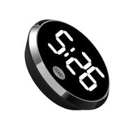 Ungtyb Car Dashboard Clock - Touch Control Digital Watch, LED Time Display with Night Visibility, Vehicle Timepiece Panel with Easy Mount, Auto Interior Accessory for Travel Driving