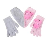 Ungtyb Couple Holding Hands Gloves - Love Touch Mittens for Cold Weather for Boyfriend Girlfriend | Acrylic Knit, Duals Pocket Design, Touch Screen Compatible, Shared Hand Pocket for Warmth, Wear
