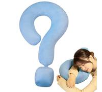 Ungtyb Cuscino da viaggio per il collo, 55 cm, creativo, grande cuscino curvo con punto interrogativo, multifunzionale, supporto per collo e testa, morbido per dormire, viaggiare, fare un pisolino