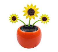 Ungtyb Dancing Solar Figures - Animated Solar Flower Pot Ornament for Car Dashboard | Solars Powered Shaking Figurine for Home Decor, Relaxing Desk Toy for Kids & Adults, Patio & Verandah