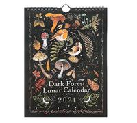 Ungtyb Dark Forest Lunar Calendar 2024-2024 Wall Calendar | Dark Forest