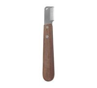 Ungtyb Dog Stripping Comb, Stainless Steel desheddings Brush, Wooden Ergonomic Handle, Double-Edge Blade Design, Gentle Undercoat Remover, Wood Stainless Steel Material