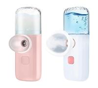 Ungtyb Eye Mist Sprayer, Handheld Eye Washer, Refreshing Hydrating Mist, Relieves Eyes Fatigue, Gentle Deep Cleaning Ideal for Digital Device Users, 1.69x1.93x5.43 in