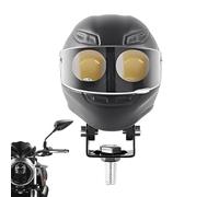 Ungtyb Fog Lights - Head Lights for Bikes | Waterproof Spotlight Helmet Shape Light, Double Color Flash Reliable Work Light, Compact Design Night Riding Outdoor Adventure Use, 6.5x5x10.5cm