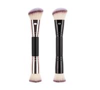 Ungtyb Foundation Brush, Double Ended Eyeshadow Brush, Beauty Powder Blending Tool, Soft Synthetic Bristles, Liquid and Cream Makeup for Application, 6.89x1.57 in