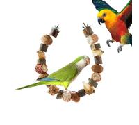 Ungtyb Giochi per Uccelli - Masticatore Naturale in Legno Gioco da Rosicchiare,Giocattoli in Legno per Calopsitta da Interno Gabbia,per la Salute del Becco per Gabbie di Piccoli e Pappagalli