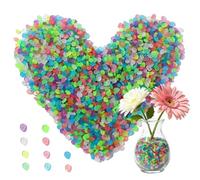 Ungtyb Glow in Dark Pebbles Set - 1000 Piece Waterproof Luminous Decorative Stones for Aquarium Fish Tank Landscaping Walkway Patio Yard Garden Path Flower Bed Outdoor Pond Accent Lighting Decor