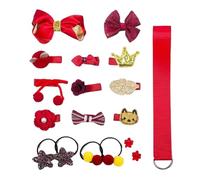 Ungtyb Kids Hair Clips, Hair Accessories Kit, Creative Stylish Cute, Teen Girls Bows, Tie Elastics Bracelet Set for Children with Clips for Daily Wear and Dress Up