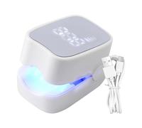 Ungtyb Led Nail Dryer, Rechargeable Gel Curing Lamp, Fast Drying, Digital Display Manicure Light Multifunctional Cordless for Home and Salon Use, 2.17x1.5x1.38 Inches