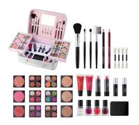 Ungtyb Makeup Brush Set, Lipstick Makeup Bundle, Waterproof Makeup Case, Safe Makeup Kit, Blush Makeup Bundle, Wedding Makeup Kit, Full Makeup Bundle For Wedding And Everyday Use