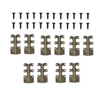 Ungtyb Metal Corner Protector - 10 Pcs Baseboard & Furniture Corners Guards | Reliable Corner Protectors for Renters, Landlords, Office, Apartment, Living Room, Bedroom, Tables, Doors, Cabinets