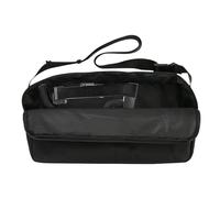 Ungtyb Music Stand Bag, Foldable Carrying Pouch, Oxford Cloth Case, Adjustable Strap Dustproof Cover Black Medium Size for Camping Hiking Travel, 15.35x3.94x8.66 Inches