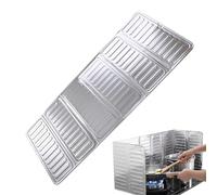 Ungtyb Oil Baffle, Grease Splatter Guard, Foldable Design, Stove Heat Shield, Heat Resistant Lube Splatter for Kitchen Range, Frying Pan and Protection, 12.8x33.07 in