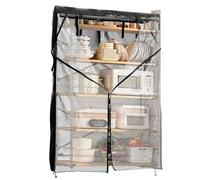 Ungtyb Pantry Shelf Cover, Versatile Shelf Rack Protector, Heavy Duty Shelves Cover with Zippered Closure and Non Slip Design for Bathroom, Closet, or Pantries, 1 Piece