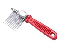 Ungtyb Pet Dematting Comb, Remover Brush, Detangling Grooming Tool, Ergonomic Non Slip Handle Ideal for Long-Haired Dogs and Cats Outdoor Use, 2.76x2.36x1.18 Inches