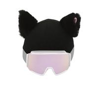 Ungtyb Plush Headgear Cover, Cute Protective Helmet Accessory, Soft Fuzzy Headwear, Warm and Fun Decoration for Skiing Snowboarding Cycling for Kids and Adults