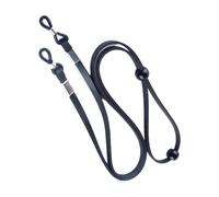 Ungtyb Porta occhiali intorno al collo, cinturino in pelle PU per occhiali da sole, catena regolabile con accessorio alla moda per donne, attività all'aperto, nuoto, sport e viaggi, Nero , Refer to