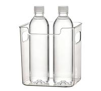 Ungtyb Refrigerator Storage Bins - Clear Door Organizer Containers for Kitchen Pantry Freezer | Stackable Design with Built in Handles, Food Fruit Vegetable Seasoning Holder Home Cabinet Use