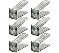 Ungtyb Shoe Slot Organizer, Stackable Shoe Holders, Adjustable Double Layer Shelf Rack, Space Saver for Closet, Garage, Dorm, Entryway, Wall, Bedside Storage, 10.83x4.06x4.53 Inches