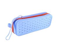 Ungtyb Silicone Goggle Case, Swimming Goggles Protector, Portable Water Sport Organizer with Drain Holes, Lanyard for Gym, Pool, Beach and Travel, 7.68x2.95x1.97 Inches
