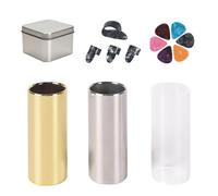 Ungtyb Slide per chitarra, slitta il tubo di chitarra,Barra di diapositiva per chitarra da 60 mm | Kit di per strumenti musicali professionisti, strumenti di tono di registrazione in studio per