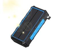 Ungtyb Solar Powerbank, Hand-Cranked Charger, Foldable Waterproof Design, Built-In LED Emergencies Light, Off-Grid Backup Battery for Camping Fishing Travel Home Electronic Device Use 6.54x3.35x1.38in