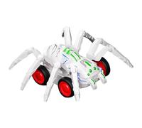 Ungtyb Spider Shape Toy Cars - Inertia Play Vehicles for Boys and Girls, divertenti auto educative per il gioco all'aperto, viaggi, giocattoli per il parco per bambini, 13x11x5,3 cm rosso bianco