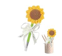Ungtyb Sunflower Pen - Artificial Sunflower Pens | Knitted Handmade Writing Tool Supplies Decor Stationery for Work Girls Kids Offices School Teachers Party Favor Wedding presents
