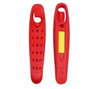 Ungtyb Tire Removal Tool, High-Strength Bicycles Lever Set, Sturdy Steel Construction, Non-Slip Grip Handle, Compact Portable Size, Excellent Quality, Black, Red Color, 3.94in