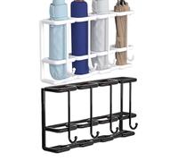 Ungtyb Wall Mounted Umbrella Holder, 4 Slot Metal Rack, Space Saving Organizer, Durable Storage Stand, Modern Home Décor Ideal for Entryways and Doorways, 11.81x4.72x2.76 Inches