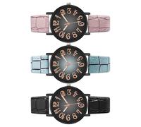 Ungtyb Women's Timepiece, Casual Ladies Watch, Feminine Simple Trendy, Korean Style Watch, Minimalist Natural Girl Timepiece with Large Face for Small Wrists, 1.5inx0.31inx9.65in