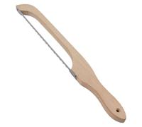 Ungtyb Wooden Bread Cutter, Serrated Dough Saw, Fiddle Bow Knife, Stainless Steel Blade, Ergonomic Handle, 1 Pack, Ideal for Even Slicing, Bakery, Baking, Home Use, 16.06in