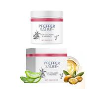 Unguento al pepe Plus, unguento al pepe per abbronzatura, unguento al pepe abbronzante, ricco unguento con più collagene e olio di argan, adatto per tutti i tipi di pelle, 100 ml (1 pezzo)