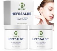 Unguento lievito, lievito unguento, crema lievito naturale, unguento contro la pelle di griglia, unguento di lievito con aloe vera e ginkgo biloba, per tutti i tipi di pelle donne e uomini o Rubed