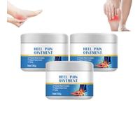 Unguento per il dolore al tallone - Crema comfort per i talloni - Crema intensiva per i piedi per talloni secchi e screpolati, Balsamo idratante per lenire il fastidio dell'arco plantare (3 scatole)