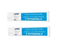 Unguento protettivo con vitamina A - per pelle secca e screpolata, rigenerante con retinolo 800 UI/g - 2 x 30 g + supporto MiL4