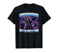 Unhinged Funny Meme Cringy Imbarazzante Cringe Brainrot Maglietta