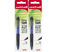 Uni-Ball 141396 - Penna a sfera Powertank, 1,0 mm, blu, 1 pezzo (Confezione da 2)