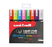 Uni-Ball 153494341 Marcatore a Gesso Liquido, 8 Pezzi
