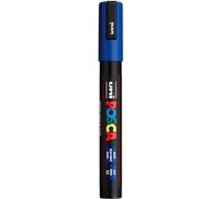 Uni-Ball 182551 - Marcatore POSCA PC-5M, con punta rotonda medio-fine, blu scuro, 1 pezzo
