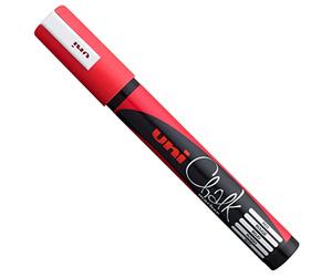 Uni-Ball 186221 - Marcatore a finestra e a gesso UNI CHALK PWE-5M, 1,8 - 2,5 mm, punta tonda, bianco